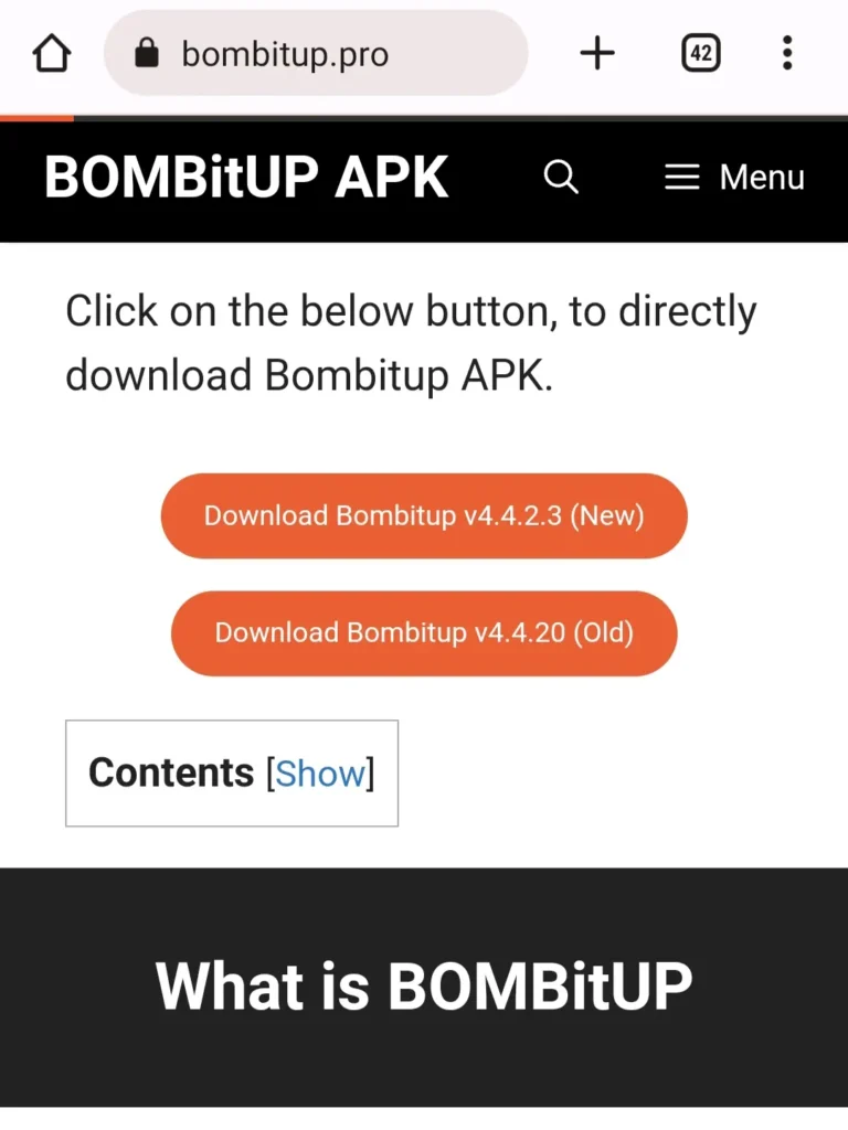 Download the Bombitup app